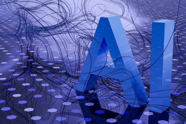 AI-powered website technology concept illustration