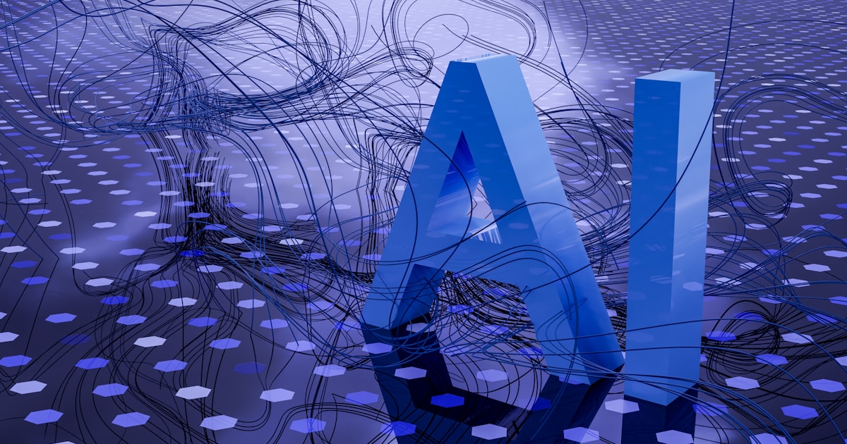 AI-powered website technology concept illustration